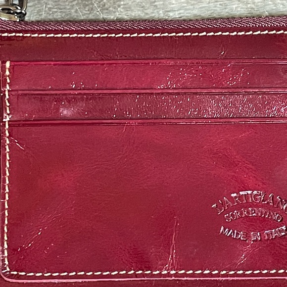 L'Artigiano Sorrentino Cordovan Leather Coin Credit Card Purse - Picture 4 of 8